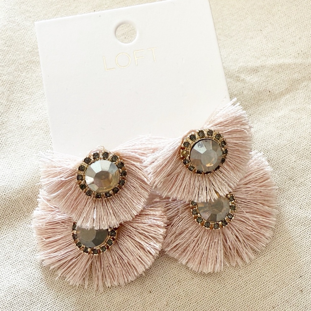 sale | loft | tiered tassel earrings